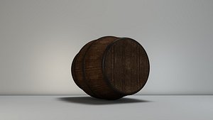 old wooden barrel 3d model