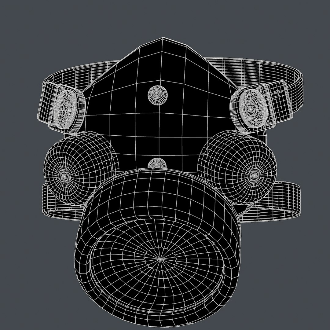 3D gas mask model - TurboSquid 1679169