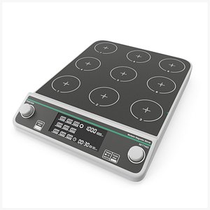 3D model Multiple Magnetic Stirrer 9 Station PBR