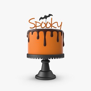 3D Halloween Cake with Spooky Topper