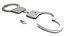 Galvanized Handcuffs with Key