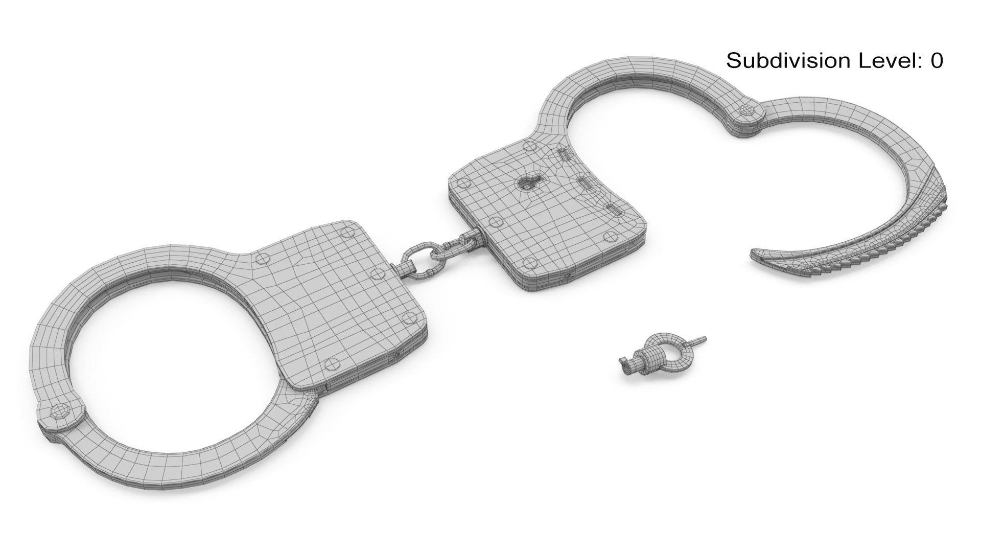 Galvanized Handcuffs with Key 3D model https://p.turbosquid.com/ts-thumb/we/t1gJUN/sg/wire_1_0/jpg/1709271219/1920x1080/fit_q87/e959bf3f01e68e1847ef5bd8ee6f8e7af59f3442/wire_1_0.jpg