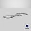 Galvanized Handcuffs with Key