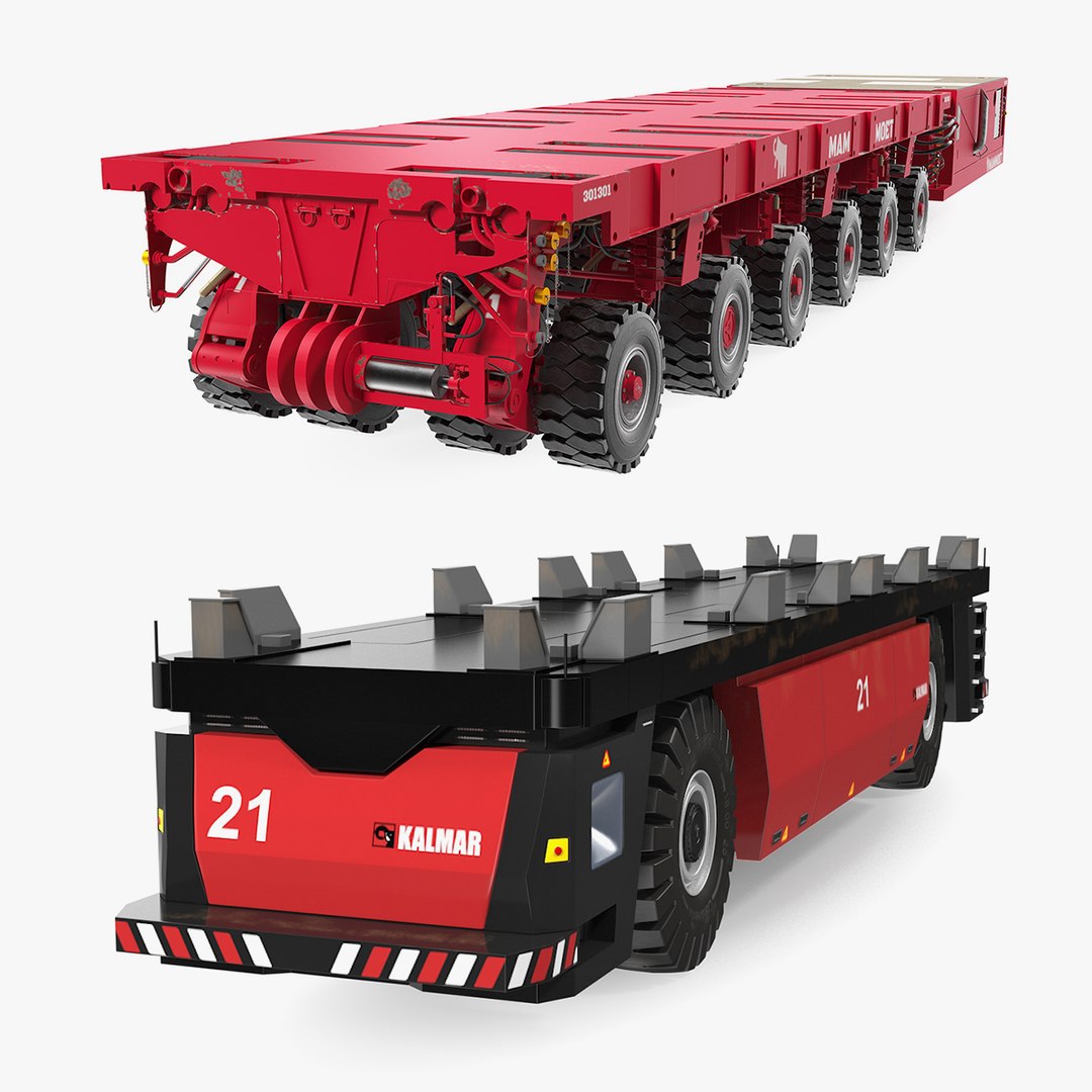 Self Propelled Modular Transporters Collection 3D model preview