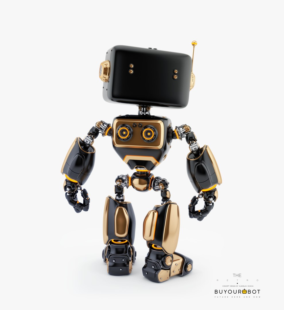 3D Digital Robotic Retro Bot - TurboSquid 1473618