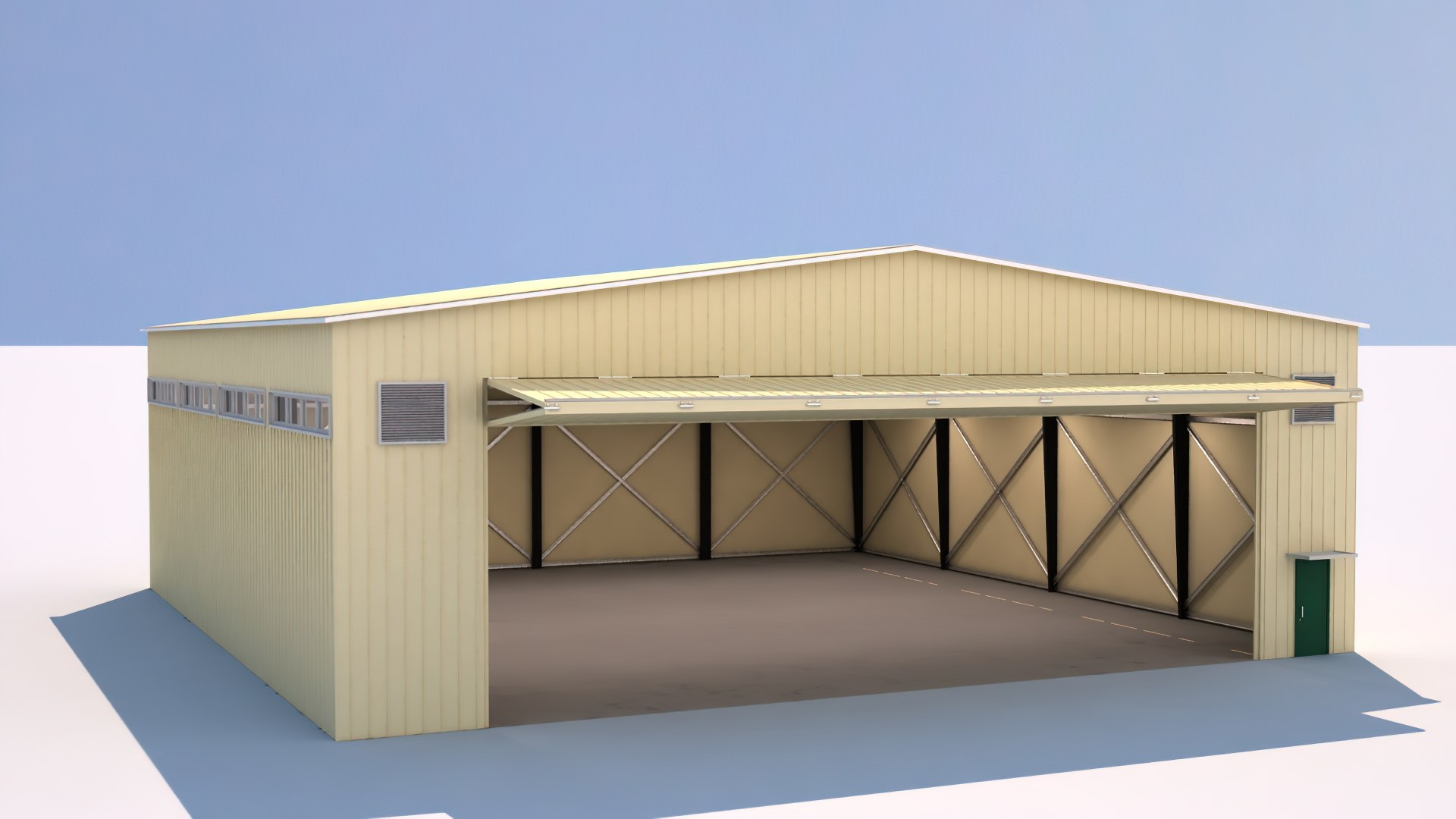 3D model SF HANGAR C3 VR / AR / low-poly