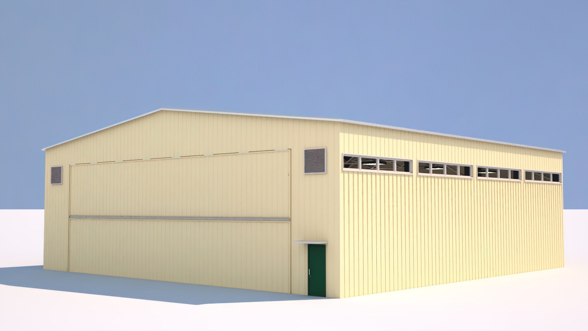 3D model SF HANGAR C3 VR / AR / low-poly