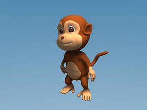 cartoon monkey 3d max