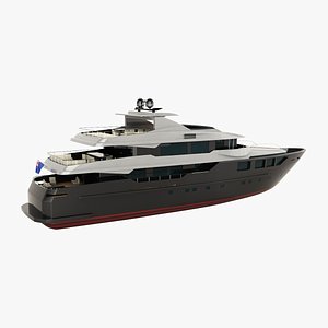 admiral 47 maxima yacht 3d model