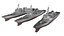 Arleigh Burke Class Destroyer Variations 3D
