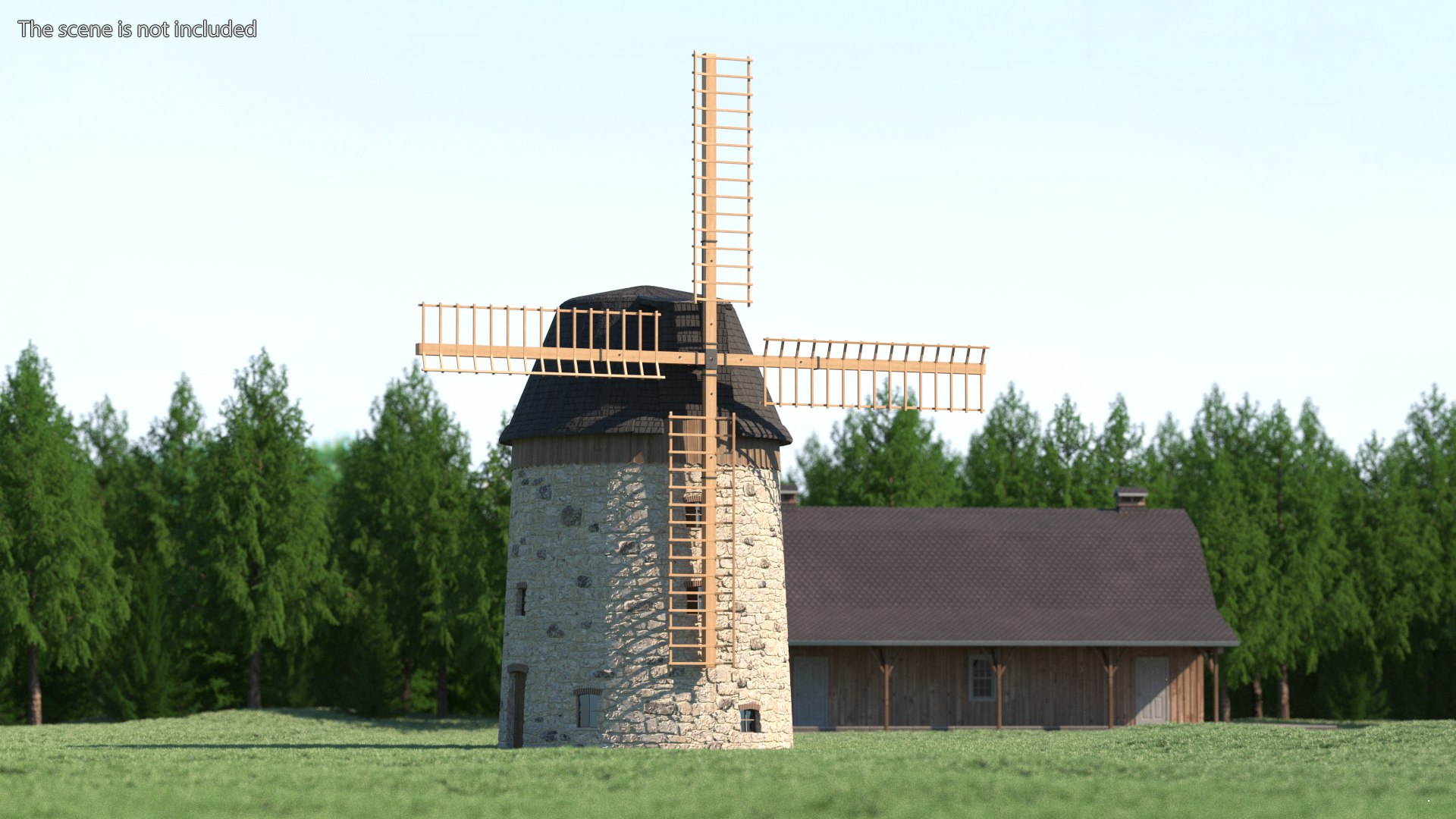 Windmill 3D Model - TurboSquid 2046413