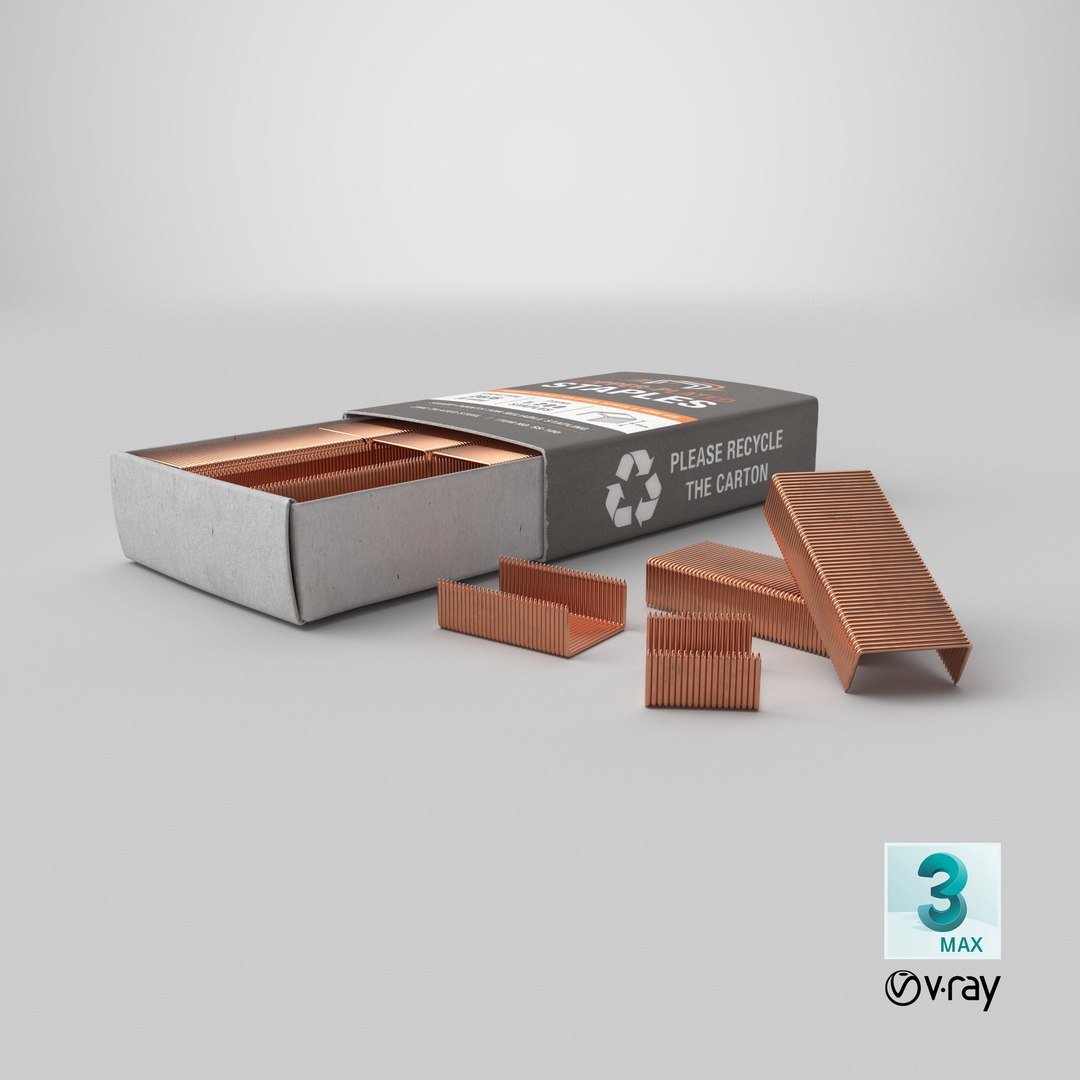 Copper Paper Staples Package 3D model https://p.turbosquid.com/ts-thumb/wf/9mDVKr/3w/stemcell_max_vray_render/png/1786110455/1920x1080/fit_q87/1cc21a1d6699b51e46d45977eaa512a57410d924/stemcell_max_vray_render.jpg
