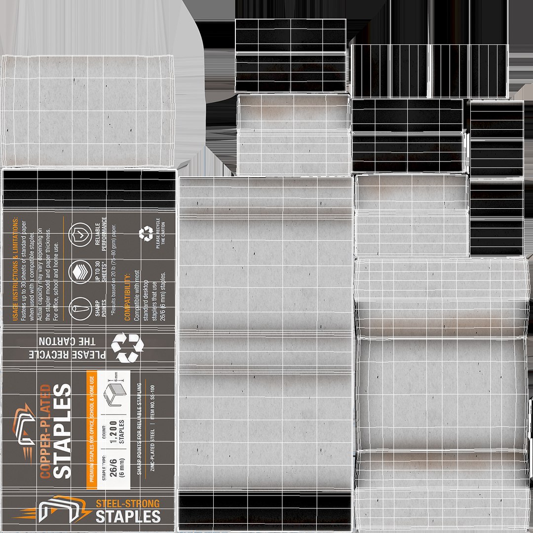 Copper Paper Staples Package 3D model https://p.turbosquid.com/ts-thumb/wf/9mDVKr/kG/copper_paper_staples_package_012/jpg/1786046710/1920x1080/fit_q87/164cbb2c8be07dd7fa1f2f3f119b9423d396c66b/copper_paper_staples_package_012.jpg