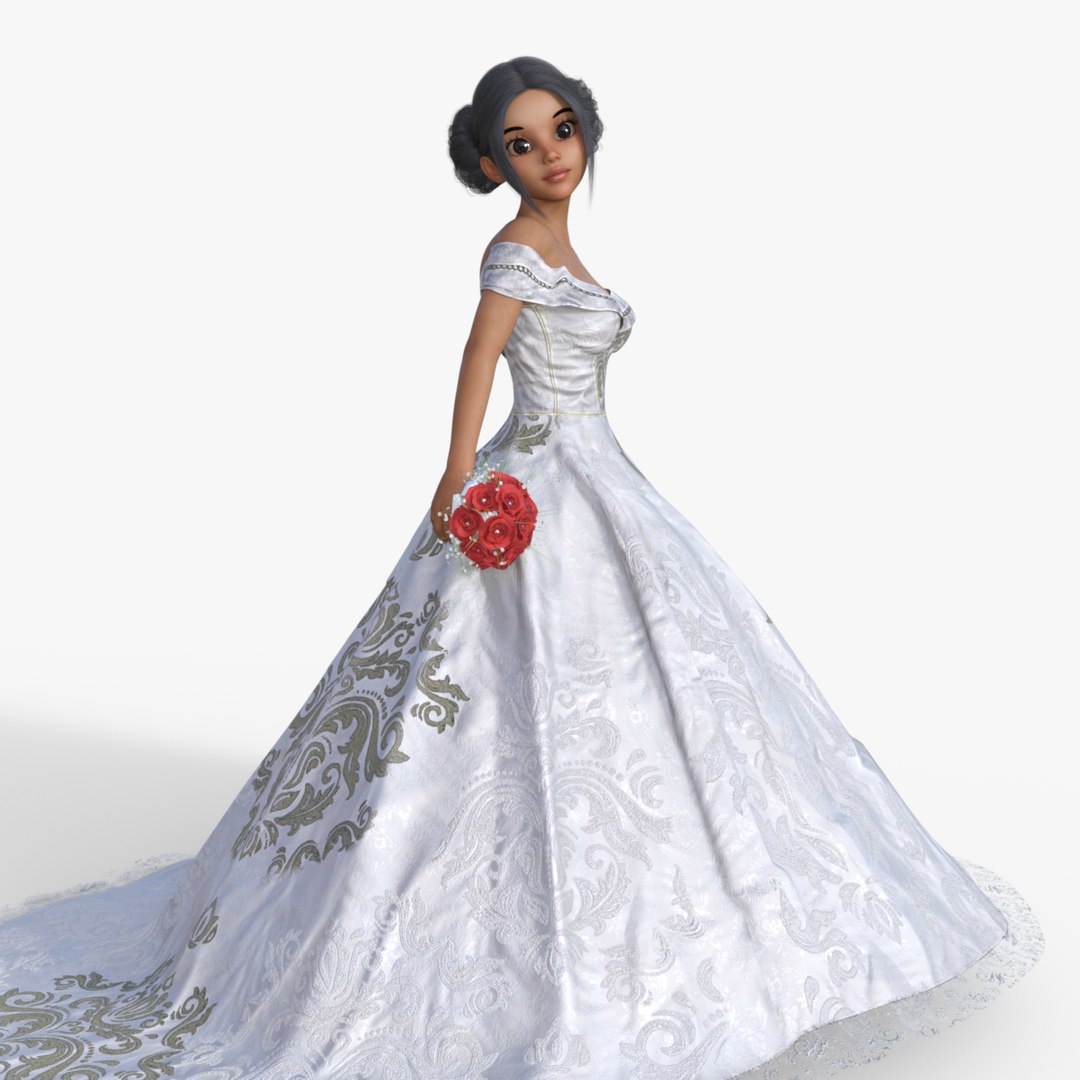 Cartoon Bride Rigged model https://p.turbosquid.com/ts-thumb/wf/B4lizR/X2/cartoonbridepose04/png/1667165490/1920x1080/fit_q87/b5c3fa81509395a0dab090af848b1dc17d9a7e0e/cartoonbridepose04.jpg