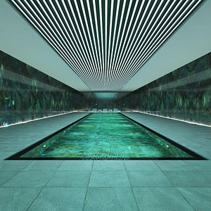 3D luxury swimming pool