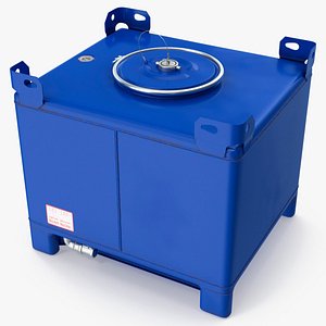 Blue IBC Stainless Steel Tote 180gal model