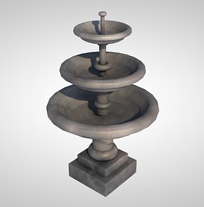3D water fountain model