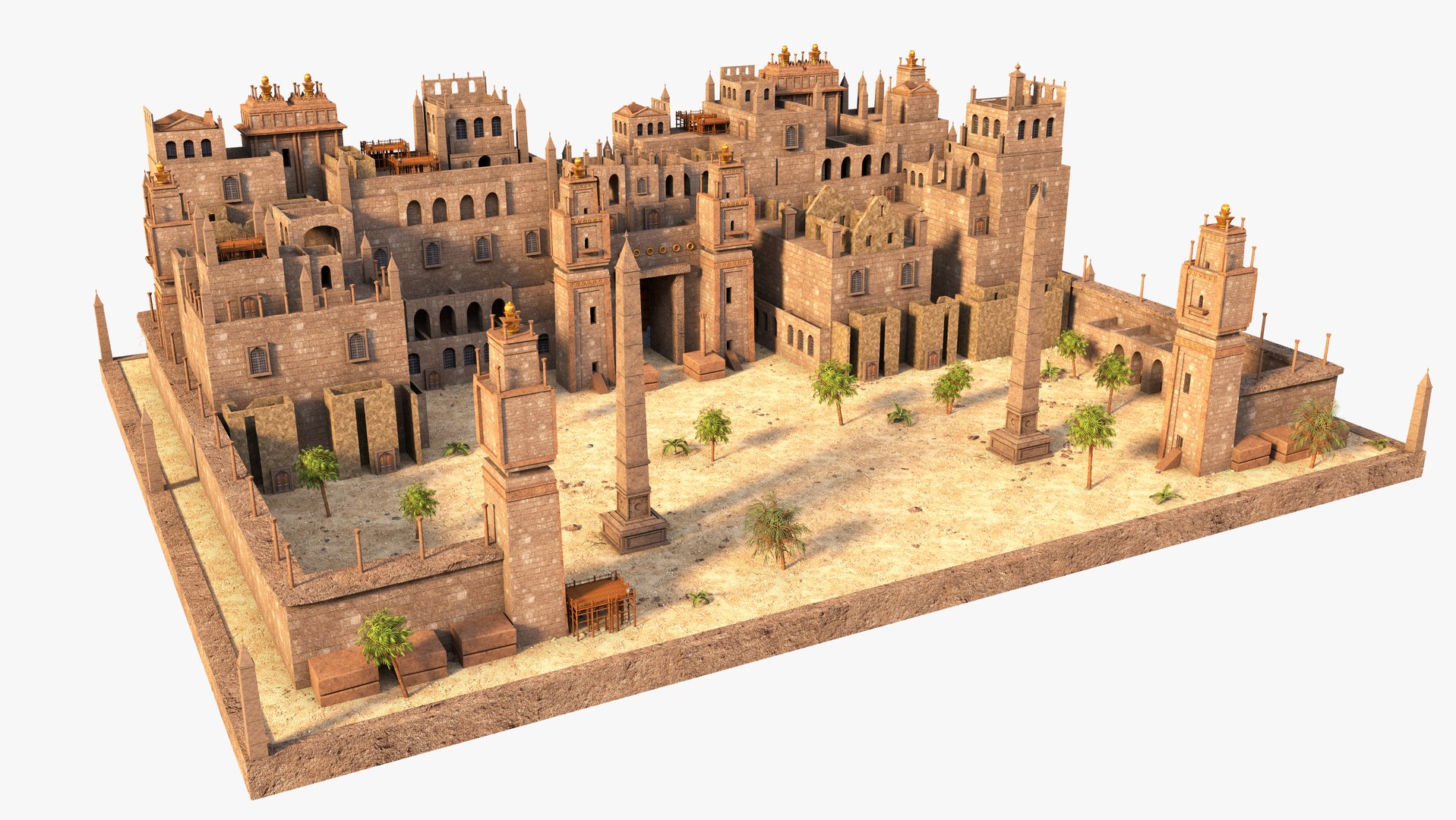 Fantasy Arab Houses 3D Model - TurboSquid 2243099