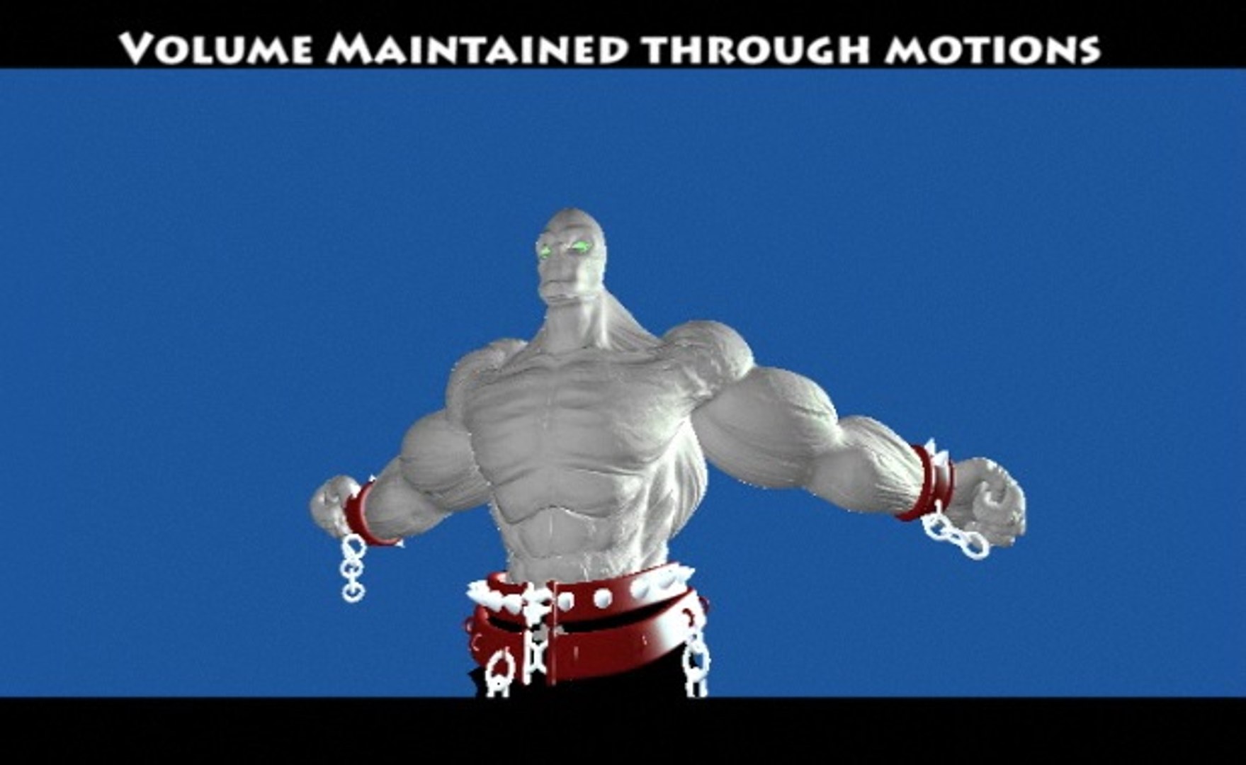 3d model demon rig muscle