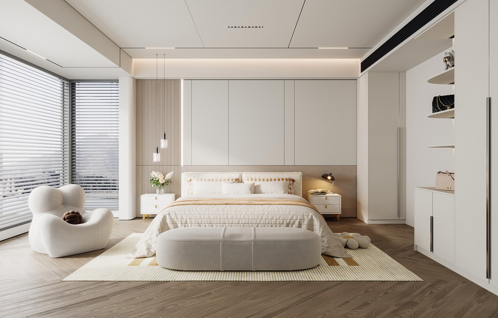 Modern Bedroom 3d Model Turbosquid 2136220