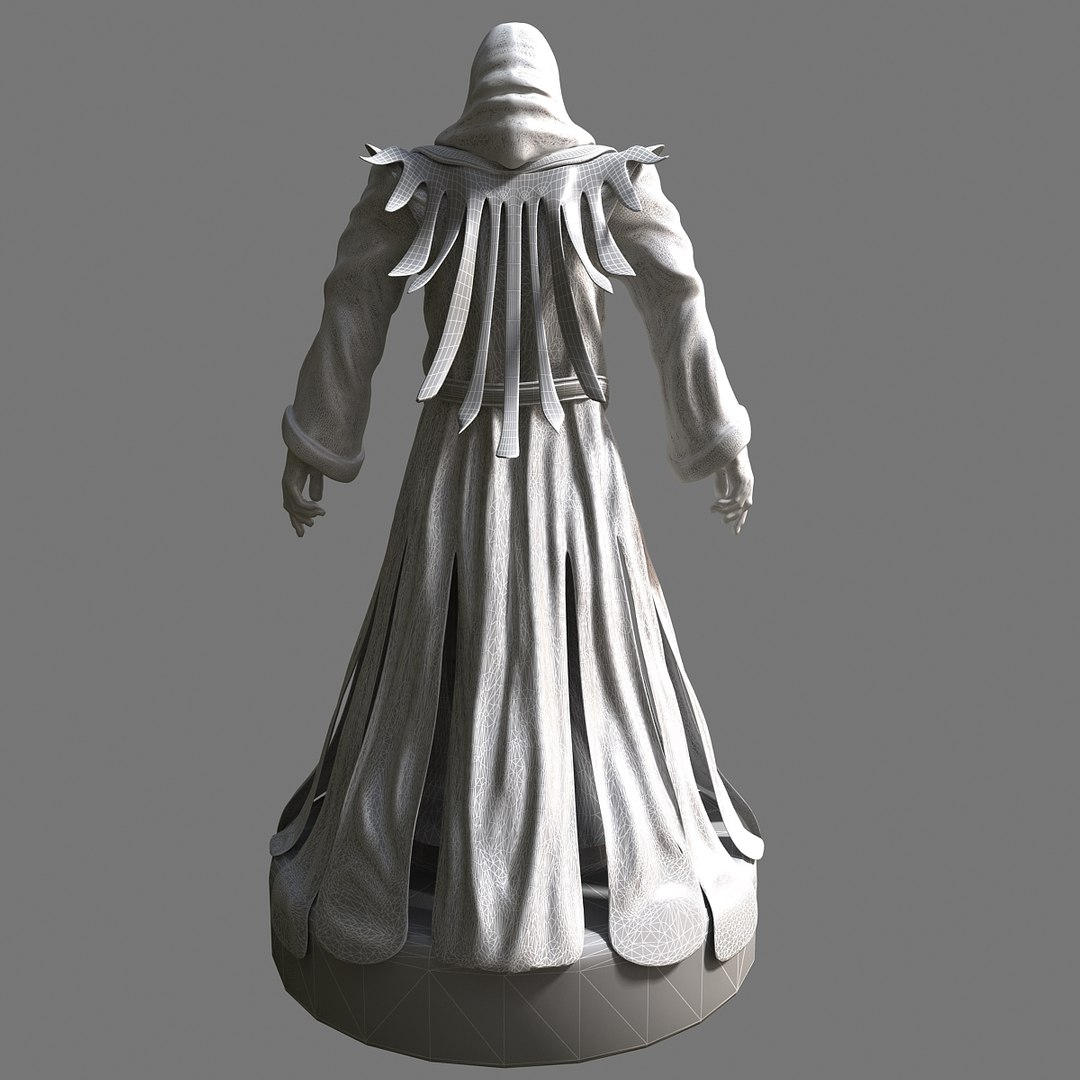 Wizard Statue 3d Max