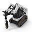 Compact Tracked Loader with Auger