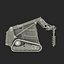 compact tracked loader auger 3d model