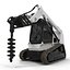 Compact Tracked Loader with Auger