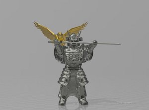 figure samurai master 3D model
