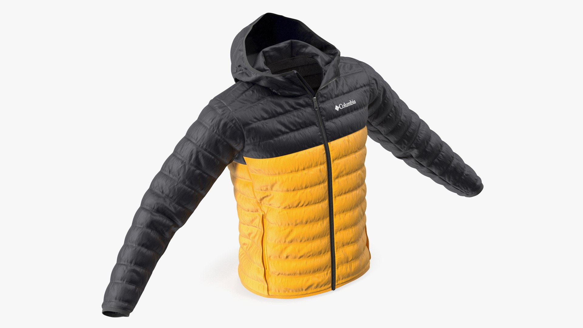 Yellow Columbia Jacket 3D model preview