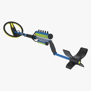 3D underwater metal detector model