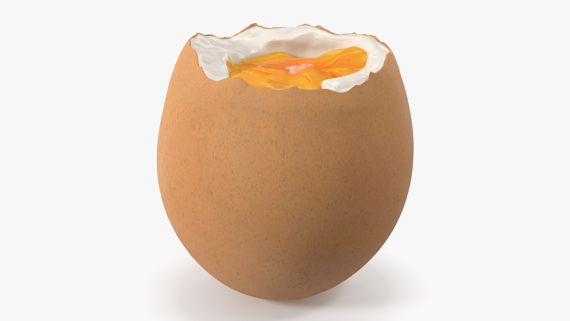 Soft Boiled Egg Open 3D model preview
