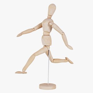 Wooden Mannequin Pose 06 Remastered