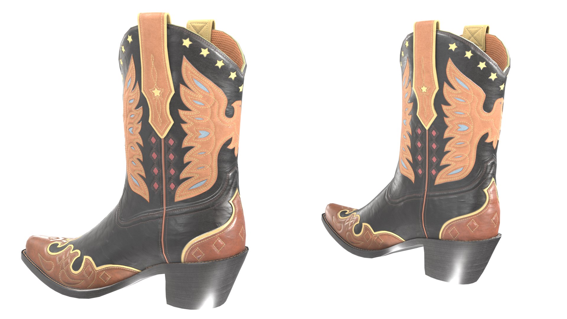 Eagle Star Cowboy Black Boots 3D model https://p.turbosquid.com/ts-thumb/wf/m7TMaz/jd/v1_anglecamera/png/1766923470/1920x1080/fit_q87/7567ba4b21f039d2c8bebc38d737931d9bb8b73c/v1_anglecamera.jpg