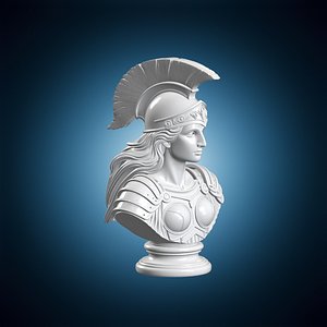 3D model Athena Goddess Bust