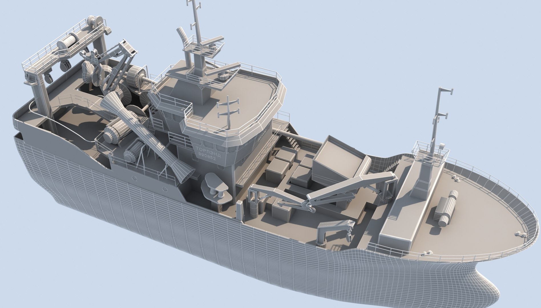 3D Fishing Trawler - TurboSquid 1470912