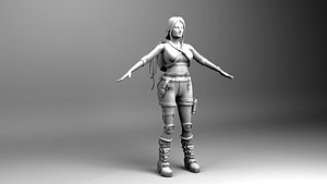 3D croft character