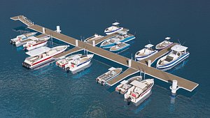 Marina for boats