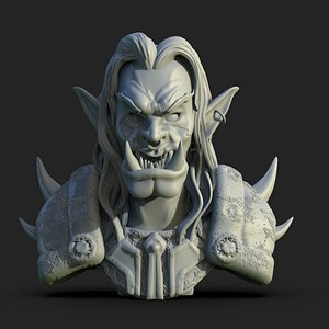 3D model Orc Bust