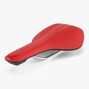 Sport Bicycle Seat with Central Relief Channel Red