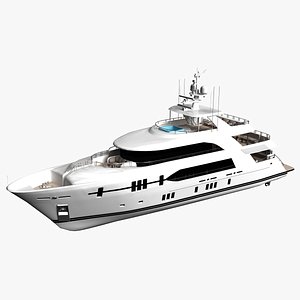 ocean alexander 120 motor yacht 3D