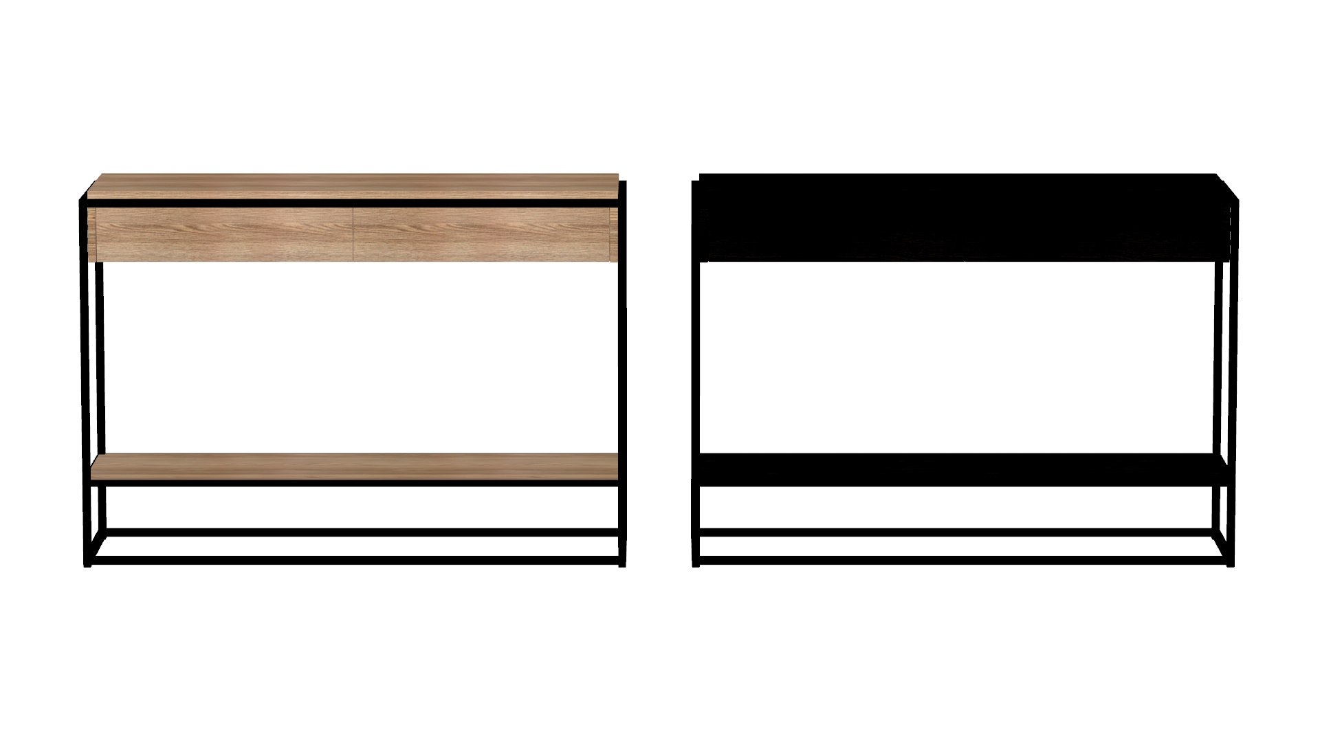 Ethnicraft Monolit Console Tables 3D - TurboSquid 2642601