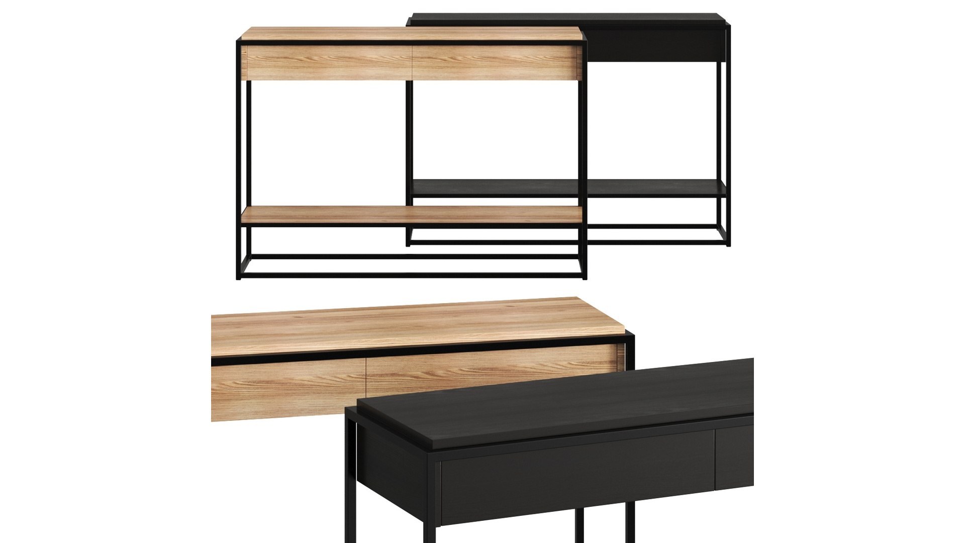 Ethnicraft Monolit Console Tables 3D - TurboSquid 2642601