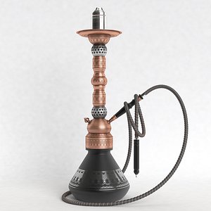 Black shisha hookah