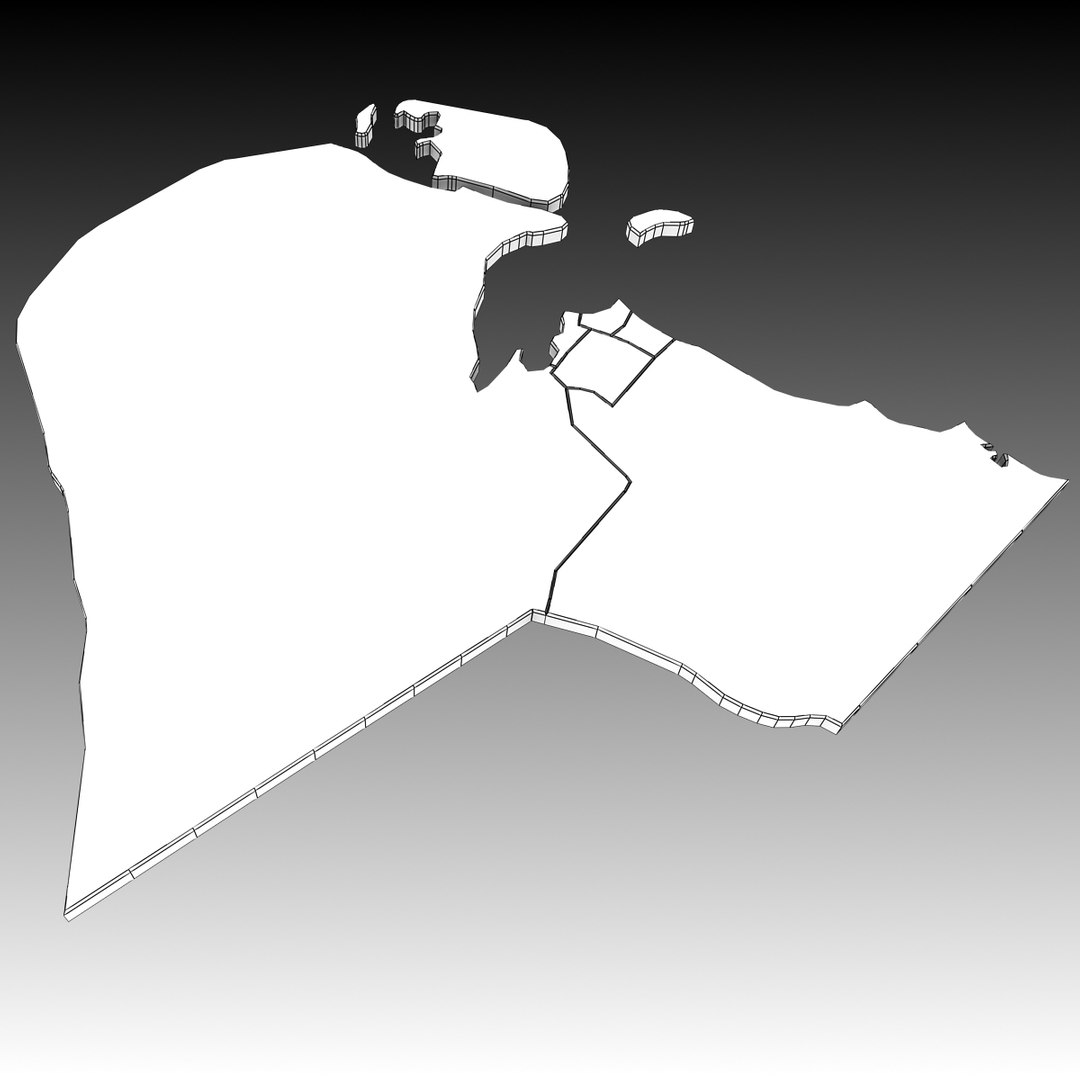 Kuwait Regions 3D Model - TurboSquid 1352276
