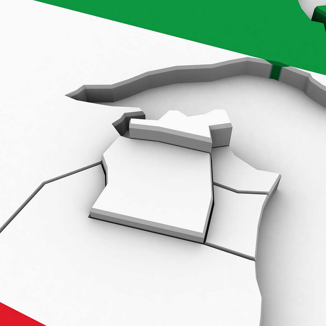 Kuwait Regions 3D Model - TurboSquid 1352276