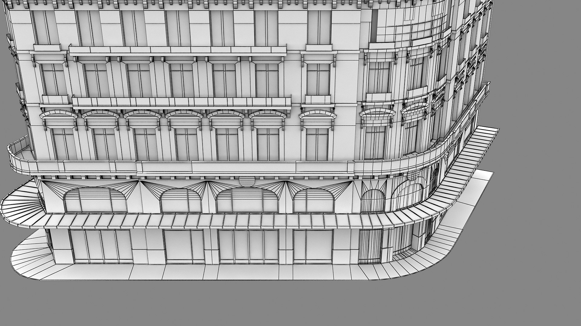 3d Boulevard Haussman Paris Building Galeries Lafayette Gourment 