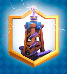 Clash Royale Tesla Card 3D model