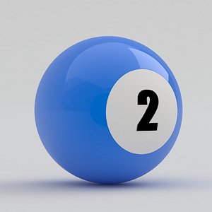 Pool Snooker Ball 2 3D model