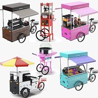 Detailed Six Food Carts Collection